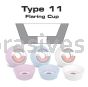 5/3-3/4x1-3/4x1-1/4, Grinding Wheel, T-11, Vitrified, WA60-I-V, White Premium A/O