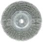 Weiler 01055 6" Narrow Face Crimped Wire Wheel .0104" Steel Fill 5/8"-1/2" Arbor Hole