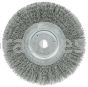 Weiler 01075 6" Narrow Face Crimped Wire Wheel .014" Steel Fill 5/8"-1/2" Arbor Hole
