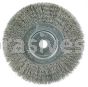 Weiler 01695 6" Narrow Face Crimped Wire Wheel .0104" Stainless Steel Fill 5/8"-1/2" Arbor Hole