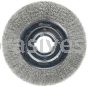 Weiler 06530 10" Medium Face Crimped Wire Wheel .0118" Stainless Steel Fill 2" Arbor Hole
