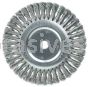 Weiler 08138 8" Standard Twist Knot Wire Wheel .014" Steel Fill 3/4" Arbor Hole
