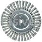 Weiler 08615 8" Cable Twist Knot Wire Wheel .023" Steel Fill 5/8" Arbor Hole