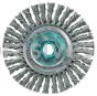 Weiler 13127 Mini Roughneck 4" Stringer Bead Wire Wheel .020" Steel Fill M14x2.0 Nut