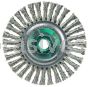 Weiler 13134 Mini Roughneck 4" Stringer Bead Wire Wheel .020" Stainless Steel Fill M14x2.0 Nut