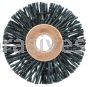 Weiler 17551 Burr-Rx 1-1/4" Small Diameter Wheel Brush .026/120 CG Crimped Fill 1/4" Arbor Hole