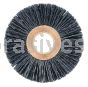 Weiler 17557 2-1/2" Small Diameter Burr-Rx Wheel Brush .035/80 CG Crimped Fill 5/8" Arbor Hole