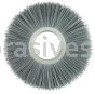 Weiler 20661 10" Nylox Metal Hub Wheel Brush .035/180 SC Crimped Fill 3-1/4" Arbor Hole