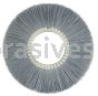 Weiler 20730 14" Nylox Metal Hub Wheel Brush .035/180 SC Crimped Fill 5-1/4" Arbor Hole