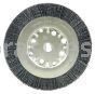 Weiler 31137 Burr-Rx 6" Narrow Face Wheel .055/80 CG Crimped Fill 5/8"-1/2" Arbor Hole