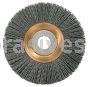 Weiler 31255 4" Heavy-Duty Narrow Face Nylox Wheel .022/320 SC Crimped Fill 5/8"-1/2" Arbor Hole