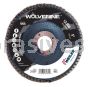 Weiler 31357 5" Wolverine Abrasive Flap Disc Conical Type 29 Phenolic Backing 60 Z 7/8" Arbor Hole