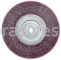 Weiler 35105 6" Polyflex Encapsulated Narrow Face Crimped Wire Wheel .0104" Steel Fill 5/8"-1/2" Arbor Hole