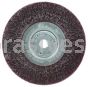 Weiler 35117 6" Polyflex Encapsulated Narrow Face Crimped Wire Wheel .014" Steel Fill 5/8"-1/2" Arbor Hole