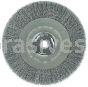 Weiler 36206 Wolverine 8" Crimped Wire Wheel .014" Steel Fill Wide Face 5/8" Arbor Hole
