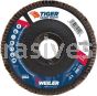 Weiler 50100 4-1/2" Tiger Ceramic Abrasive Flap Disc Conical Type 29 Phenolic Backing 36C 7/8" Arbor Hole