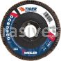Weiler 50102 4-1/2" Tiger Ceramic Abrasive Flap Disc Conical Type 29 Phenolic Backing 60C 7/8" Arbor Hole