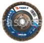 Weiler 51206V 4-1/2" Tiger X Flap Disc Conical Type 29 Phenolic Backing 60 Z 5/8"-11 Arbor Hole Vending Ready