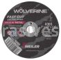 Weiler 56060 3" x 1/8" WOLVERINE Type 1 Cut-Off Wheel A36S 1/4" AH