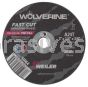 Weiler 56064 3" x 1/4" Wolverine Type 1 Snagging Wheel A24T 3/8" AH