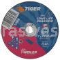 Weiler 57064 3" x 1/4" TIGER AO Type 1 Snagging Wheel A24T 3/8" AH