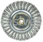 Weiler 79814 DUALLY 6" Filler Pass Weld Cleaning Brush .023" Stainless Fill 5/8"-11UNC Double-Hex Nut