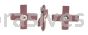 Standard Abrasives A/O Cross Pad 705467 2" x 1/2" x 8 Ply x 8-32 180 Grit