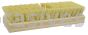 8" Square End Scrub Brush, with Threaded Handle Hole, 1-1/8" Trim, Palmyra Fill
