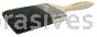 Weiler 40023 4" Wall Paint Brush Black China Bristle Fill 3-1/2" Trim Length Sanded Wood Handle