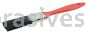 Weiler 40107 1" Industrial Varnish Brush Black Polyester 2" Trim Length Red Plastic Handle