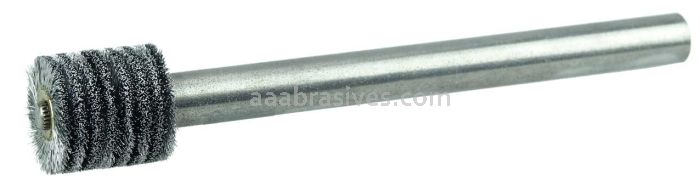 Weiler 17203 Bore-Rx 3/4"Dia. Internal Brush Deburring Tool .005" Crimped Steel Wire Fill 3/4" Face 3/8" Stem