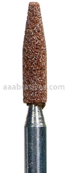 Norton A15 1/2 x 1-1/16 Gemini 38A M/J6 1/4 x 1-1/2 Vitrified Mounted Points - A Shapes