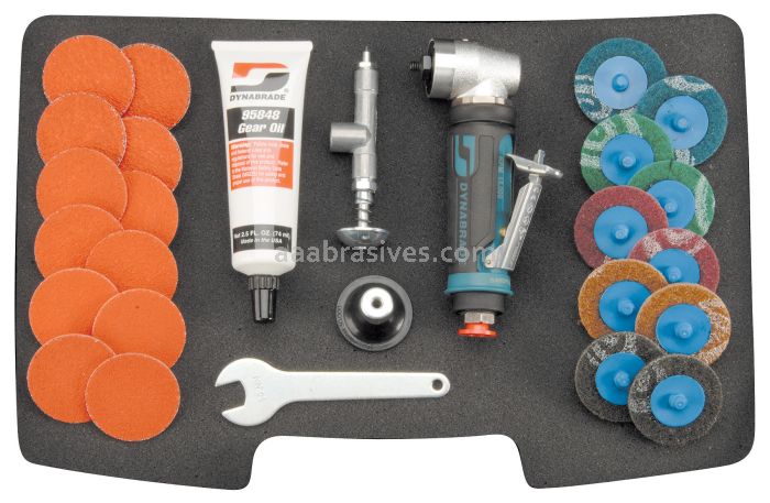 Dynabrade 48545 - 2" (51 mm) Dia. Epic Finish Kit With 48541 Geared Disc Sander