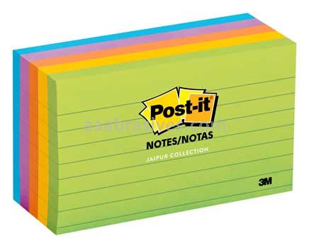 Post-it™ Notes 635-5AU 3 in x 5 in Jaipur Collection 3M 7100144166