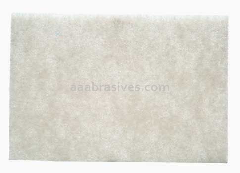 3M&trade; 7000000727 6 x 9 White Scotch-Brite&trade; 7445 Light Cleansing Hand Pad