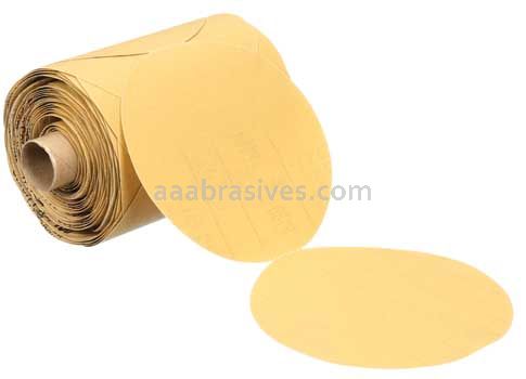 3M™ 7010508741 3-1/2" P320 Grit A-wt 216U Stikit™ Gold Paper Disc Roll