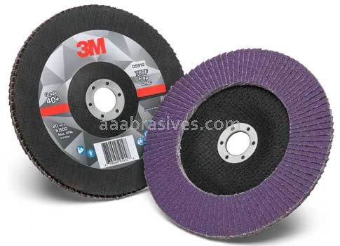 3M™ 7100178128 7 x 7/8 40+ Grit 769F T29 Flap Disc