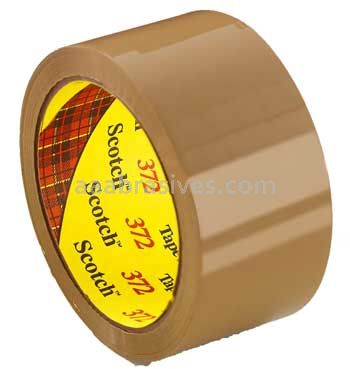 Scotch™ Box Sealing Tape 372 Tan 72 mm x 914 m 3M 7010334650