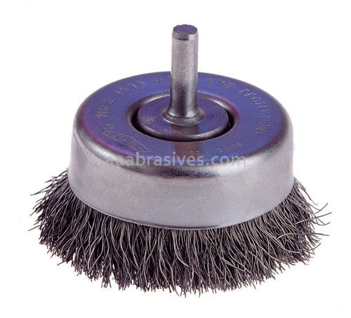 Osborn 2” Crimped Wire Cup .008 SS With 1/4” Stem Dia #32072