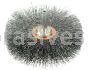Weiler 17615V 3" Stem-Mounted Crimped Wire Wheel .008" Steel Fill 1/4" Stem Vending Ready