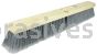 Weiler 77014 24" Vortec Pro Fine Sweep Floor Brush Flagged Grey Polystyrene Fill