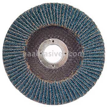 7 x 7/8 40 Grit Merit Type 27 High Density Zirc Powerflex Flap Discs