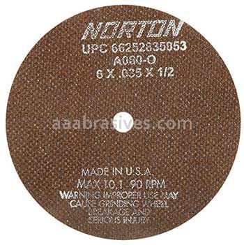 Norton 7 x .035 x 5/8 A60-OBNA2/D Sides Reinforced Type 01 Straight Wheels