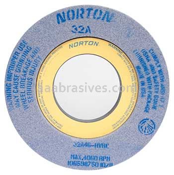 Norton 12 x 2 x 5 32A46-HVBEP Recess 2 sides 7-1/2 x 1/2 Type 07 Recessed Two Sides Wheels