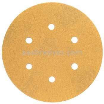 Norton 6 P240 Norton No-Fil Gold Reserve H&L Vac D-3371 A296 Paper Hook and Loop Discs