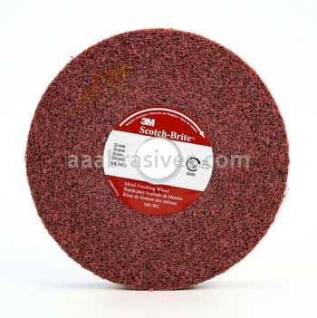 3M&trade; 7010365658 6 x 1 x 1 Scotch-Brite&trade; 6 A/O Medium Metal Finishing Wheel
