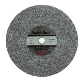 3M&trade; Scotch-Brite&trade; 7100088613 6 x 1/2 x 1/2 6C MED+ Deburr and Finish PRO Unitized Wheel