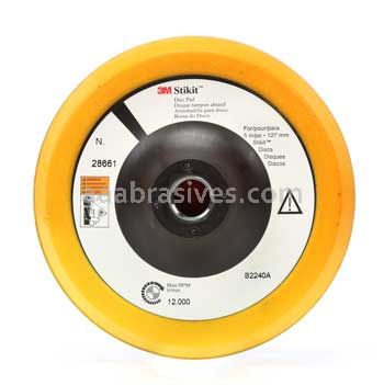 3M 7100132222 5 x 1/2 5/8-11 Stikit Internal Disc Pad 28661