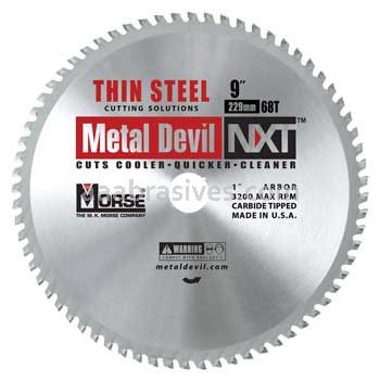 Morse Metal Devil NXT® Thin Steel 9" 68 Teeth Circular Saw Blades