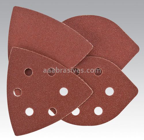 Dynabrade Triangular x 150 Grit A/O Vacuum PSA DynaCut Dynafine Disc